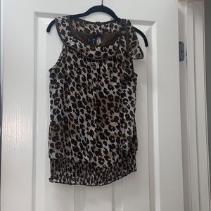 Women’s cheetah print dress top